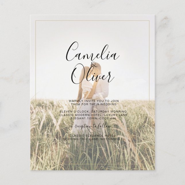 Budget Tout-en-un Rustique Terracotta MARIAGE OR (Devant)