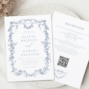 Budget Tout en un Victorian QR Code Mariage
