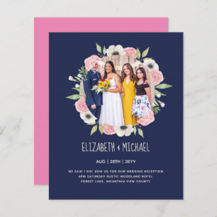 Budget Trending PHOTO Mariage Invitations de récep