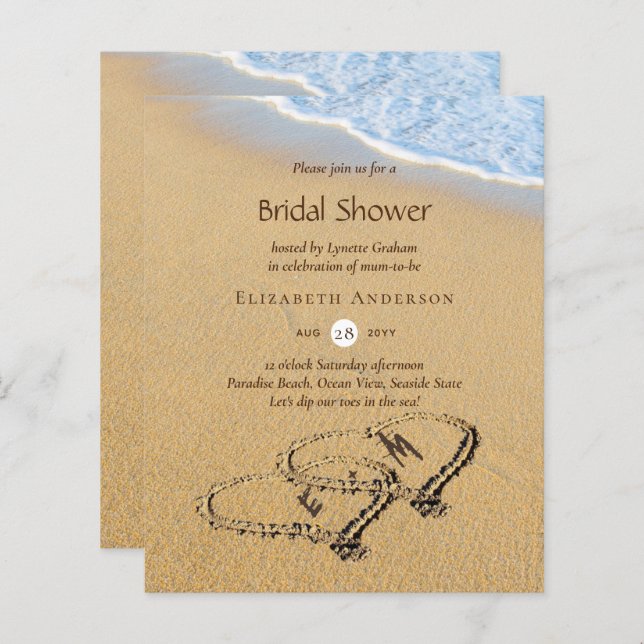 Budget Tropical Beach Hearts dans la Fête des mari (Devant / Derrière)