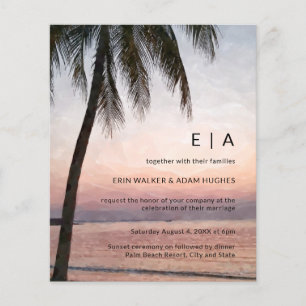 Budget Tropical Destination Beach Invitation de ma