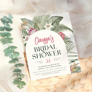 Budget Tropical Floral Arch Fête des mariées moder