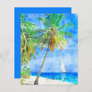Budget Tropical Island Palm Tree Bateau Merci
