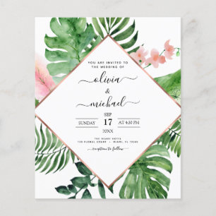 Budget Tropical Palm Beach Mariage photo