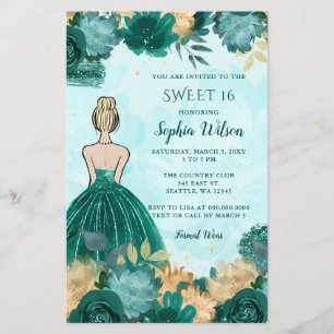 Budget Turquoise Or Turquoise Or Princess Douce 16