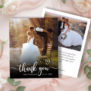 Budget Typographie moderne 2 Mariage photo Merci