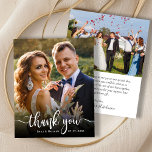Budget Typographie moderne 2 Mariage photo Merci<br><div class="desc">Budget Moderne Typographie 2 (deux) Photo Mariage papier Merci. Moderne mariage moderne Stylish merci modèle avec une photo verticale complète sur le devant avec le texte superposé "Merci" dans une calligraphie lettrée à la main swash tail police script en blanc sur l'image. ***VEUILLEZ NOTER! *** LE DOCUMENT BUDGÉTAIRE/VOL EST EN...</div>