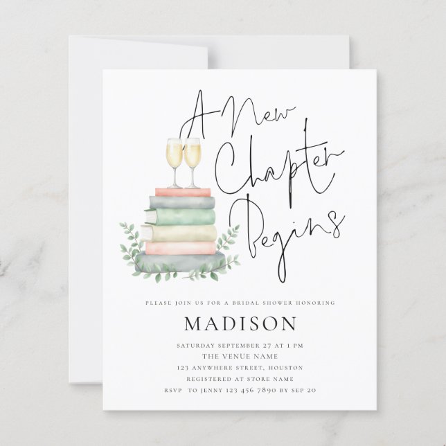 Budget Un Nouveau Chapitre Livres Fête des mariées (Devant)