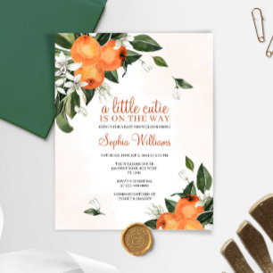Budget Un Petit Baby shower Cutie Invitation