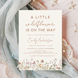 Budget Un Petit Baby shower Fleur sauvage Invitati