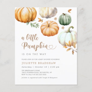 Budget Un Peu Citrouille Automne Baby shower Autom