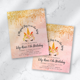 BUDGET Unicorn Face Parties scintillant Anniversai