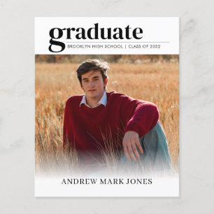 Budget unique 2e année - Faire-part d'études photo