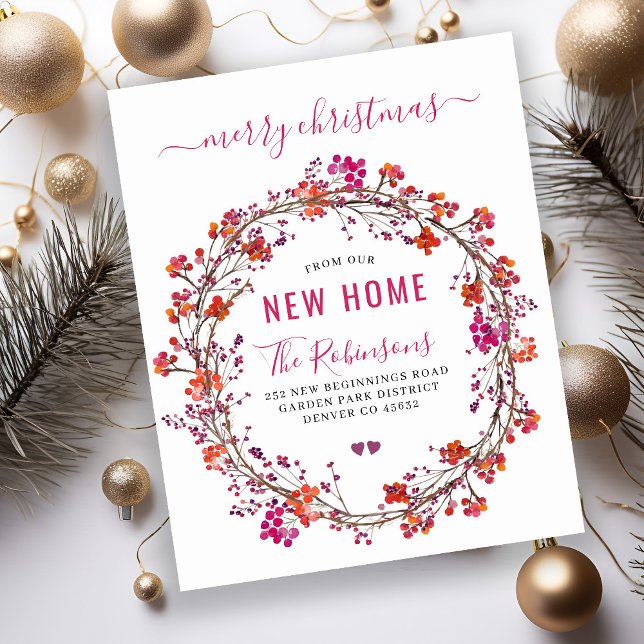 Budget vacances Noël déménagement faire-part (Créateur téléchargé)