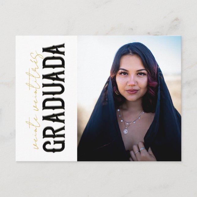 BUDGET veinte veintitrés Graduada Carte postale (Devant)