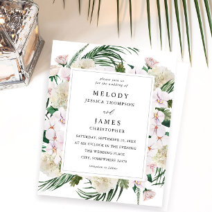 Budget Vert Boho Mariage floral tropical Boho