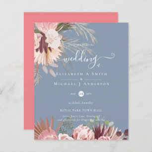 BUDGET Vin Bourgogne Pampas Grass Mariage Tropical