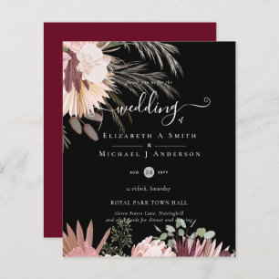 BUDGET Vin Bourgogne Pampas Grass Mariage Tropical