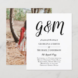 Budget Vintage de la typographie photo Mariage INV