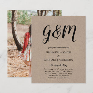 Budget Vintage de la typographie photo Mariage INV