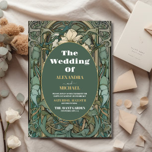 Budget Vintage Floral Art Nouveau Mariage
