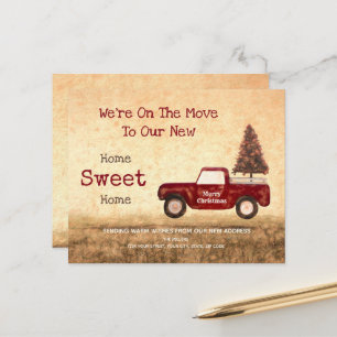 Budget Vintage Noël Camion rouge Maison Sweet Home