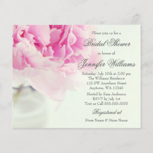 Budget Vintage Pink Peony Mason Jar Fête des marié