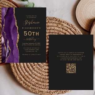 Budget Violet Agate QR Code 50e Anniversaire