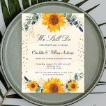 Budget voeu renouvellement invitation tournesol eu<br><div class="desc">Un arrière - plan blanc et doré,  orné de tournesols,  de verdure d'eucalyptus,  de feuilles dorés et de coeurs dorés,  arrose. Personnalisez et ajoutez vos noms et les détails de votre fête.</div>