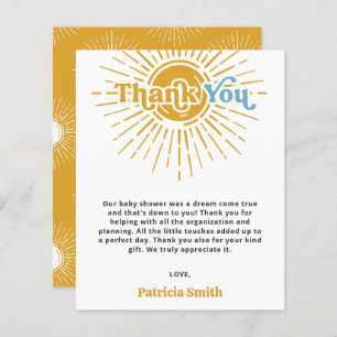 Budget Voici le fils baby shower Merci