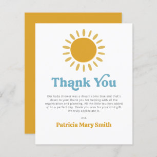 Budget Voici le fils baby shower merci