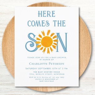 Budget Voici L'Invitation Du Fils Baby shower