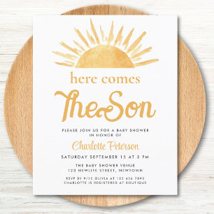 Budget Voici L'Invitation Du Fils Baby shower
