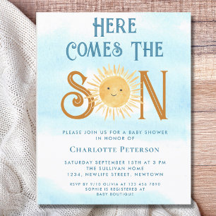 Budget Voici L'Invitation Du Fils Baby shower