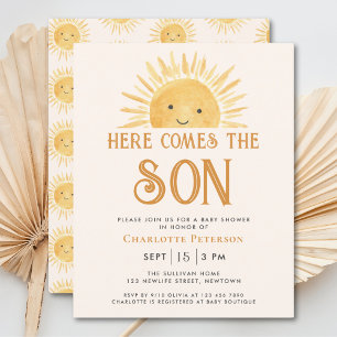 Budget Voici L'Invitation Du Fils Baby shower