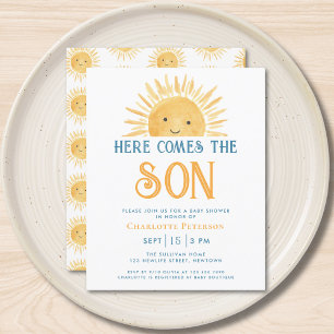 Budget Voici L'Invitation Du Fils Baby shower