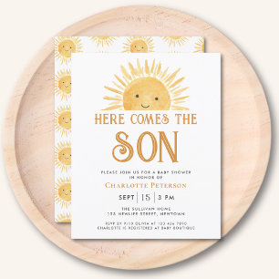 Budget Voici L'Invitation Du Fils Baby shower