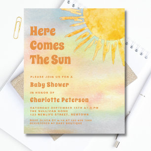 Budget Voici L'Invitation Sun Baby shower