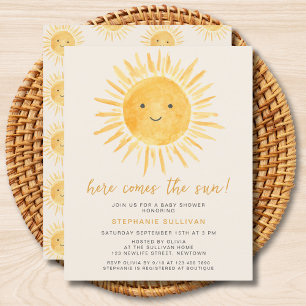 Budget Voici L'Invitation Sun Baby shower