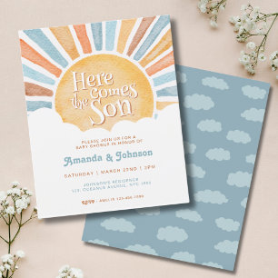 Budget Voici venir le fils Baby Shower Bohème