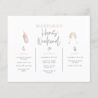 budget Watercolor champagne poules week-end 3 jour