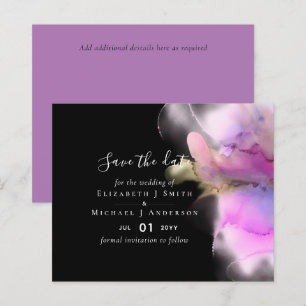 Budget Watercolor Wedding Abstract Save Dates