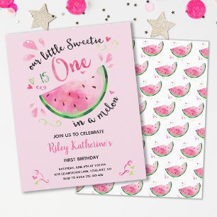 Budget Watermelon été premier anniversaire Invitat