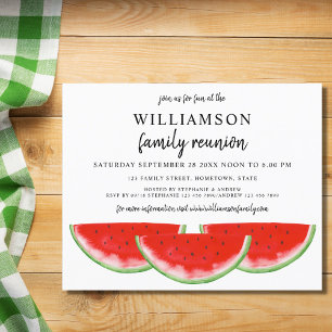 Budget Watermelon Famille Réunion Invitation