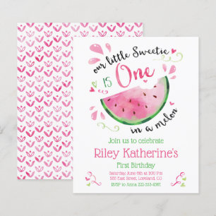 Budget Watermelon Premier anniversaire Invitation