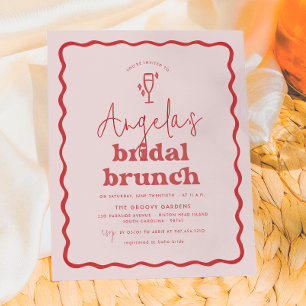 Budget Wavy Retro Rose & Rouge Super Bridal Brunch