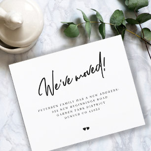 Budget we have moved modern moving announcement