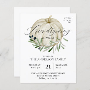 Budget White Citrouille Friendsgiving