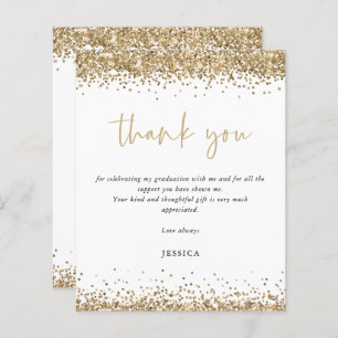 Budget White Gold Parties scintillant 2024 Graduat