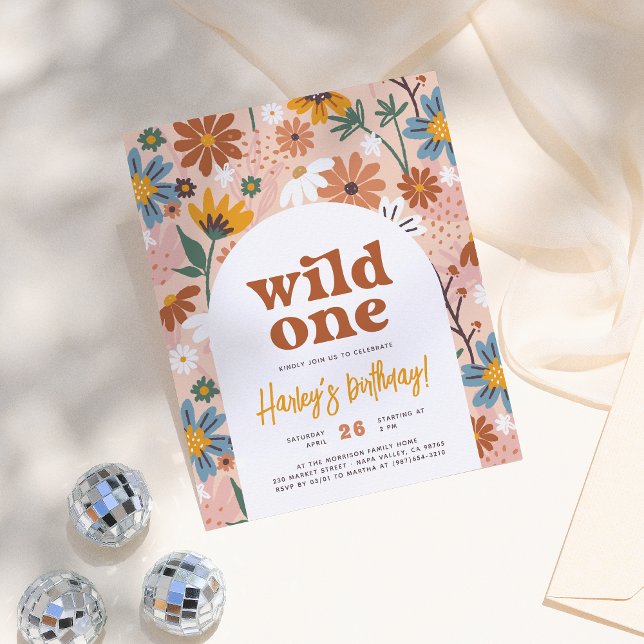 Budget Wild One Retro Boho 1er anniversaire fête (Créateur téléchargé)